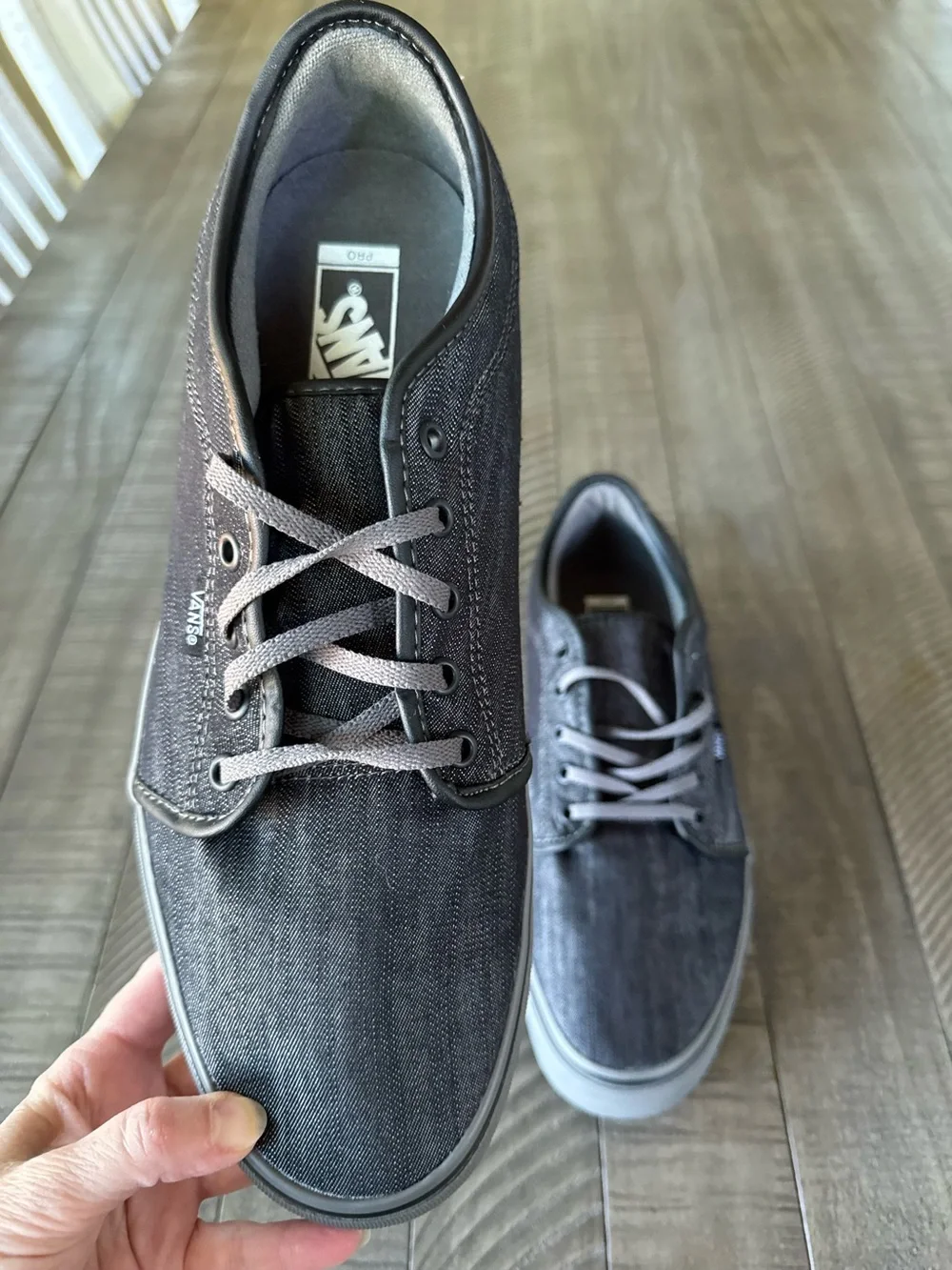 Vans Pro Chukka Low Denim Canvas Sneakers Men's Size 13 (NWOT)